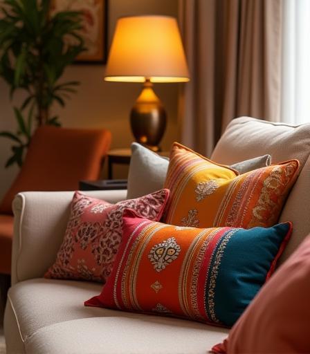 Stylish living room scene with Aakriti Living home decor items.